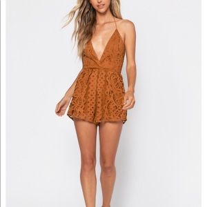 Promise Copper Lace romper